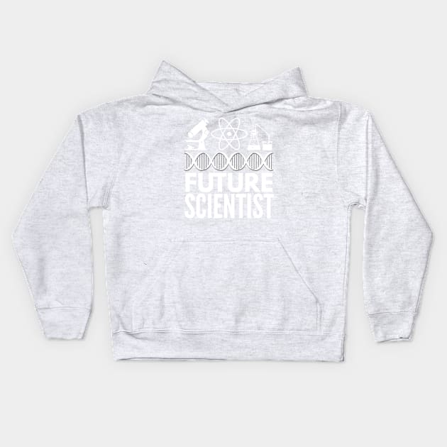 Future Scientist Graphic Design Kids Hoodie by AstroGearStore